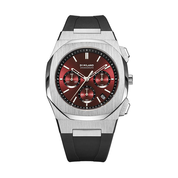 Watch D1-Milano Chronograph BURGUNDY D1-CHRJ03