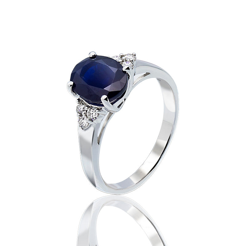 Buy natural sapphire engagement ring