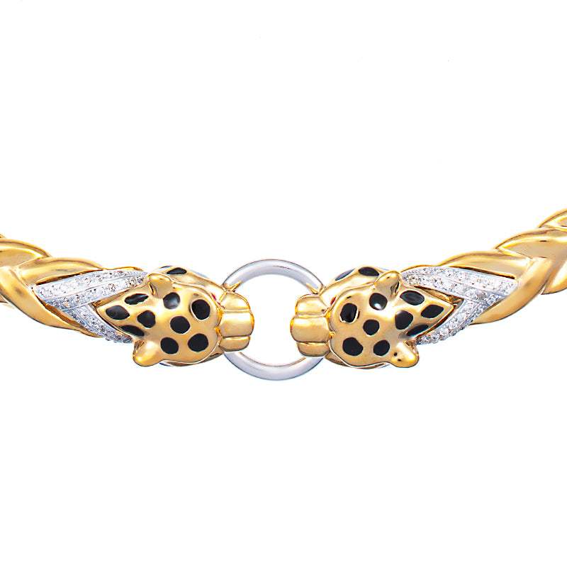 Collar PANTERA en Oro Amarillo 18K