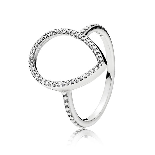 Pandora Teardrop Silhouette Ring Size 54