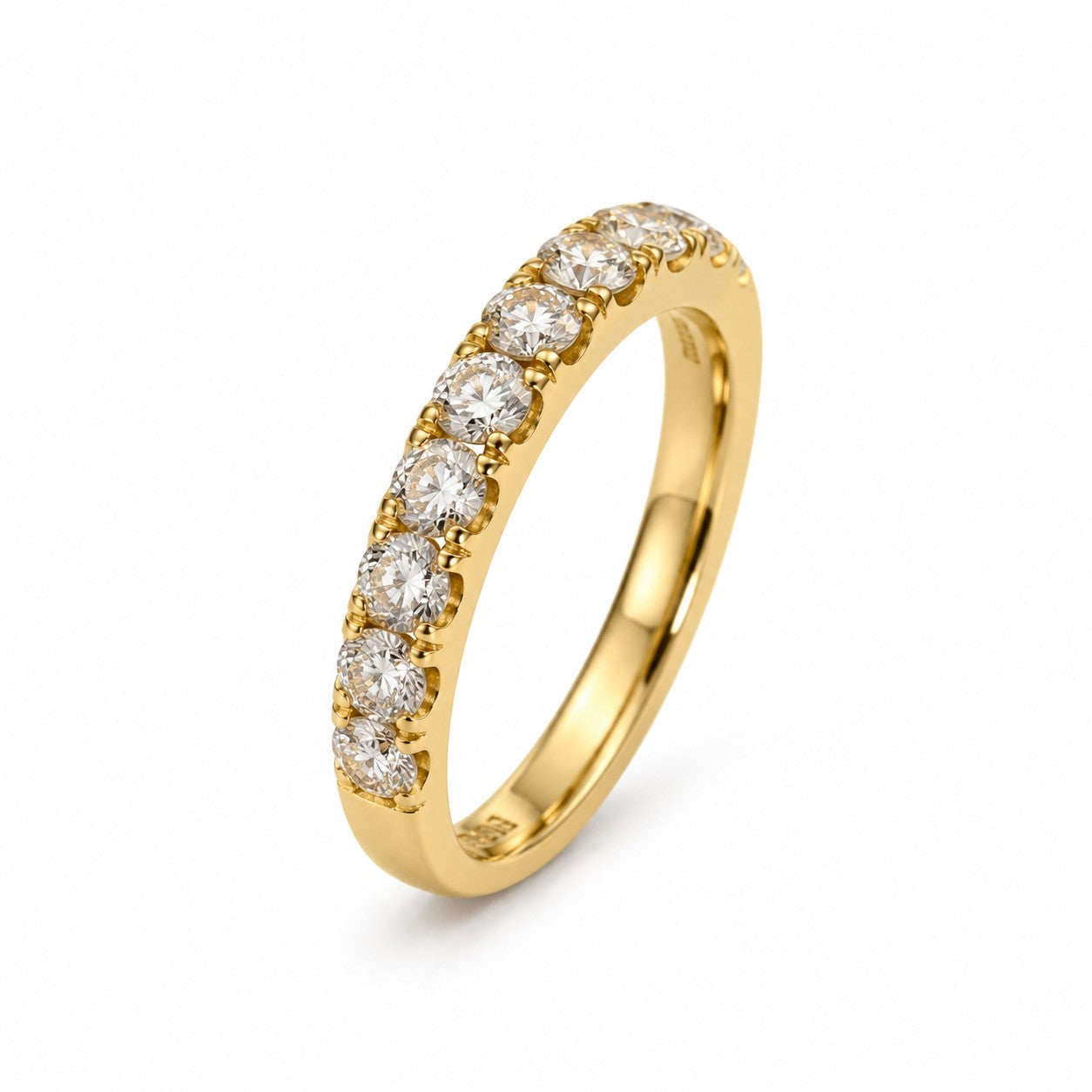 SORTIJA ORO AMARILLO 18kt  CON BRILLANTES 0.52ct