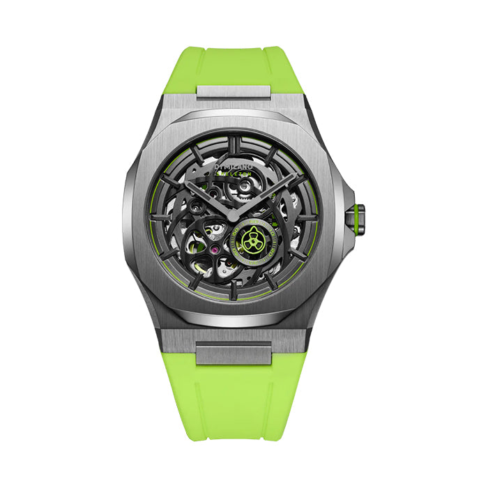 D1-Milano Watch -SKeleton -Slice Lime -Automatic