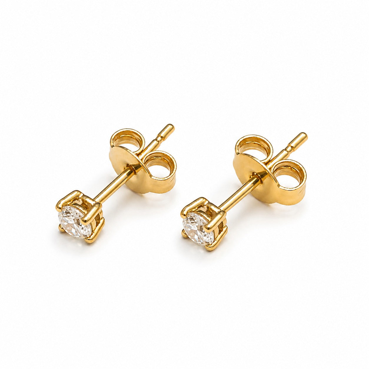 PENDIENTES ORO AMRILLO 18KT CON DIAMANTES DE 0.50CT