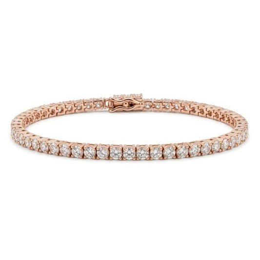 PULSERA GENEVE EN PLATA CHAPADA CON ORO ROSA 18KT