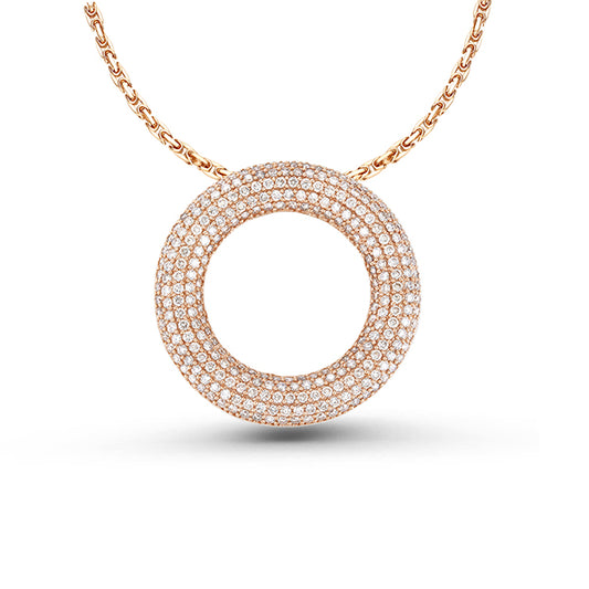 Circle of Life Rose Gold Pave Diamonds