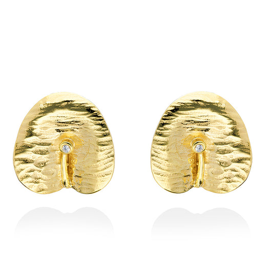 California silver gold earrings