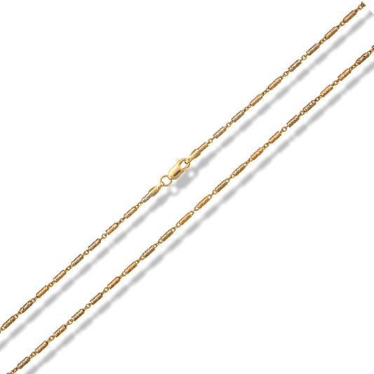 Short Link Chain in 18K Gold of 40 cm