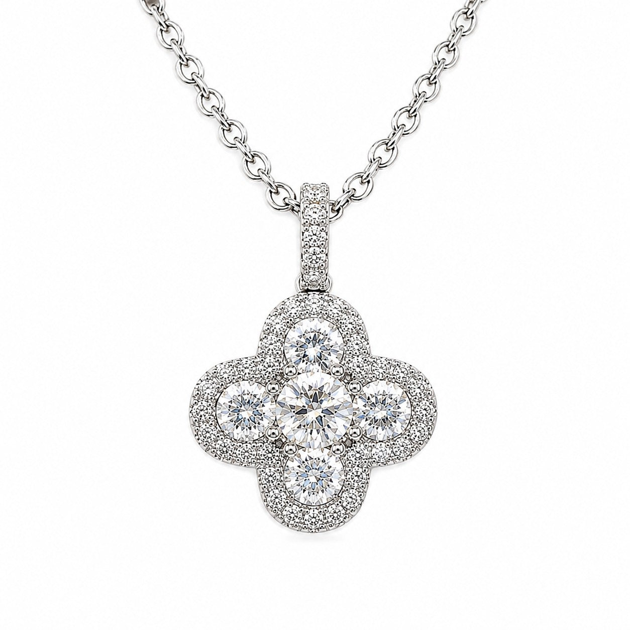 COLGANTE ORO BLANCO 18 KT CON DIAMANTES