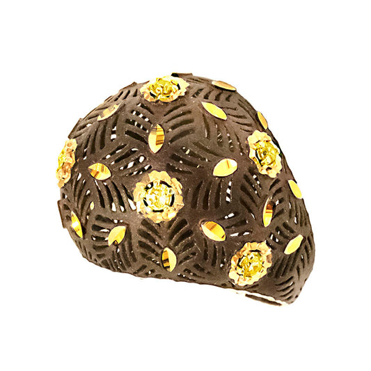 Paoli Gioielli Ring 18K Brown and Yellow Gold