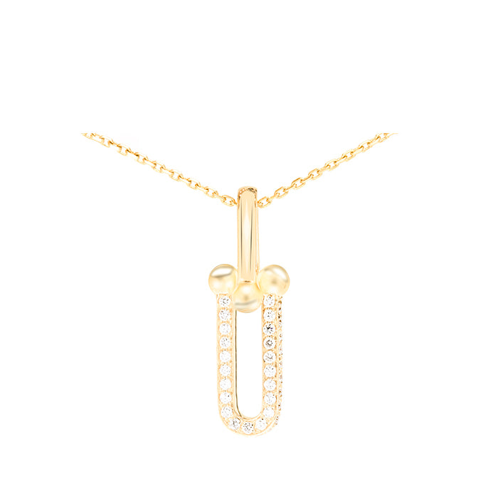 18k Yellow Gold Pendant with Luxury Diamonds