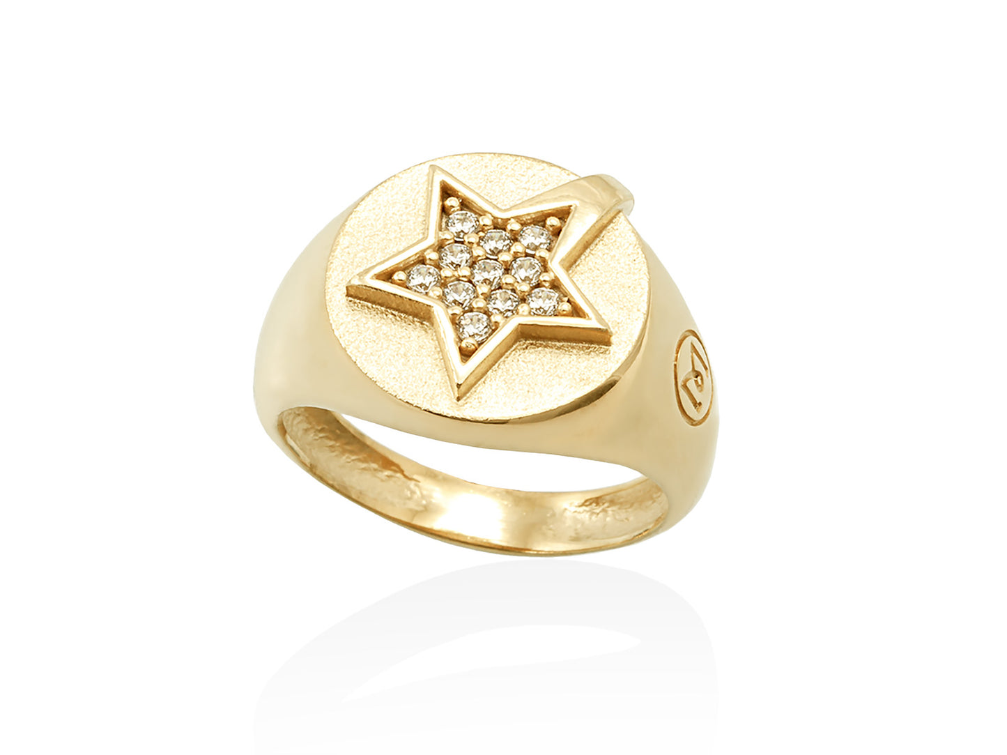 Anillo HALLEY en plata dorada