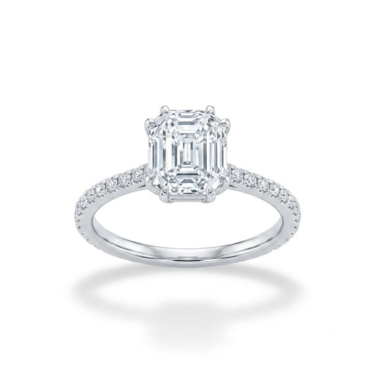 ANILLO  EN ORO BLANCO  18kt CON DIAMANTES