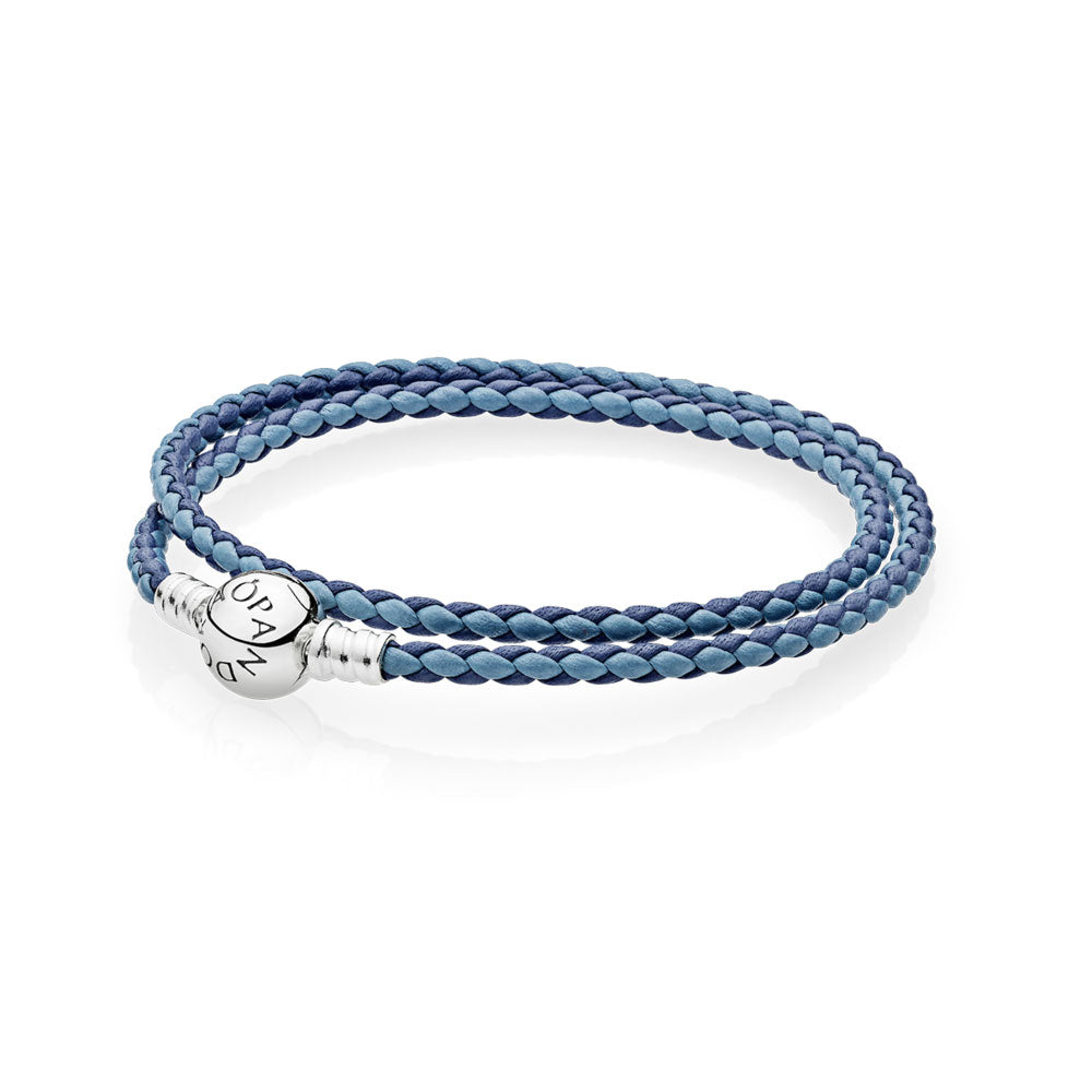 Pandora Moments Blue Braided Bracelet 590747CBMX