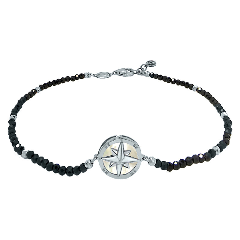 Pulsera Puntos Cardinales en Oro Blanco 18K |