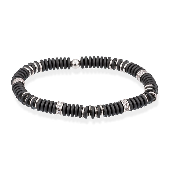 MATT Gray silver bracelet Marina Garcia Jewelry