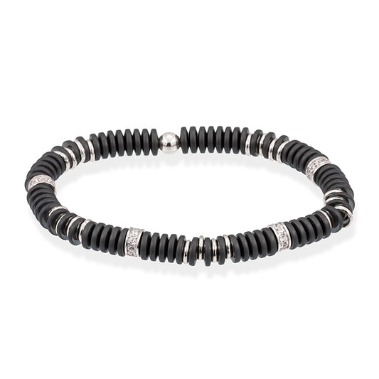 MATT Gray silver bracelet Marina Garcia Jewelry