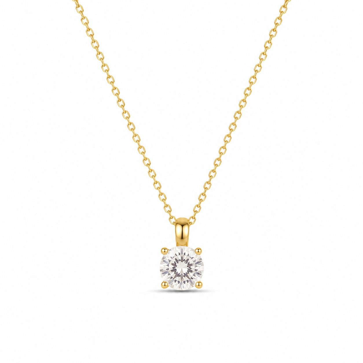 COLGANTE ORO AMARILLO 18KT CON DIAMANTE DE 0.40CT