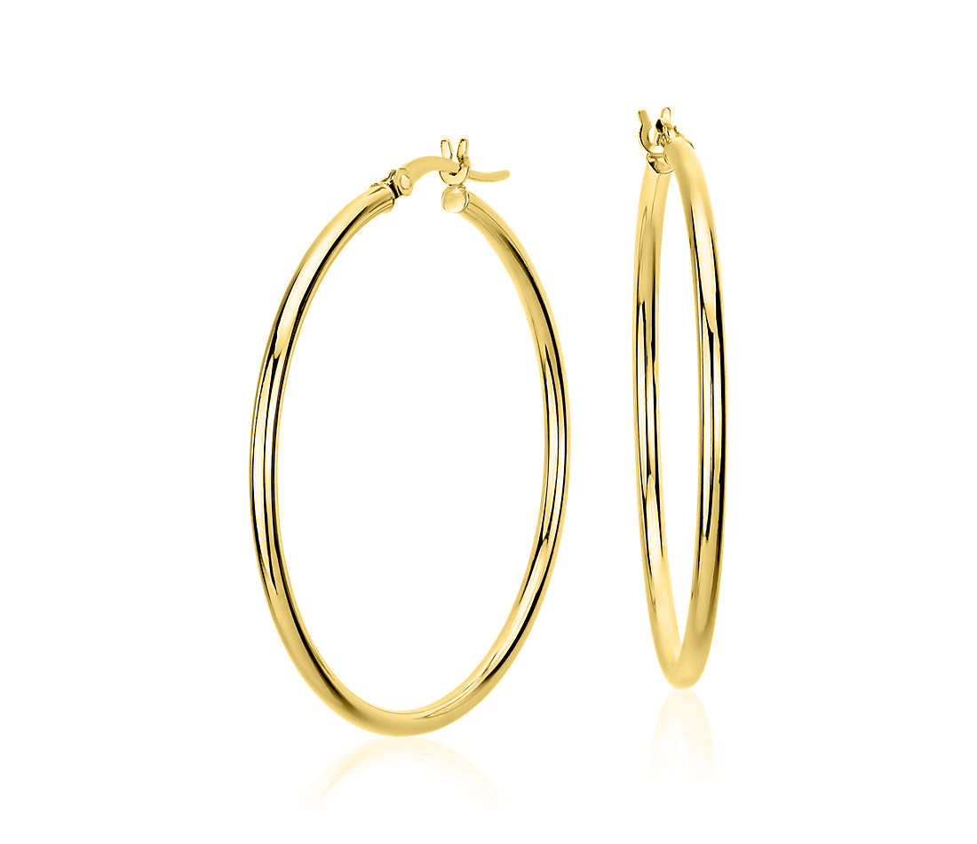 Pendientes de Aros 40MM Oro Amarillo 18K