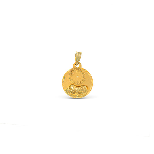Newborn Baby Gold Medal - 18K Yellow Gold