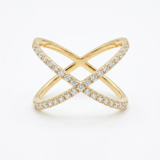 SORTIJA ORO AMARILLO 18KT CON  BRILLANTES