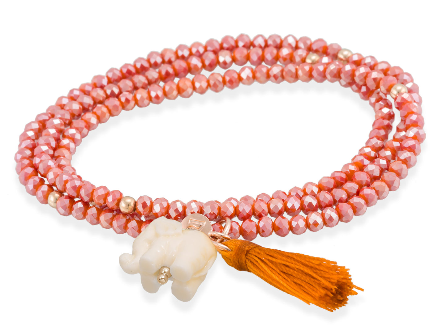 Pulsera ZEN Coral en plata rosa
