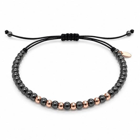 Collection  soul Bracelet Gold, ceramics, macrame
