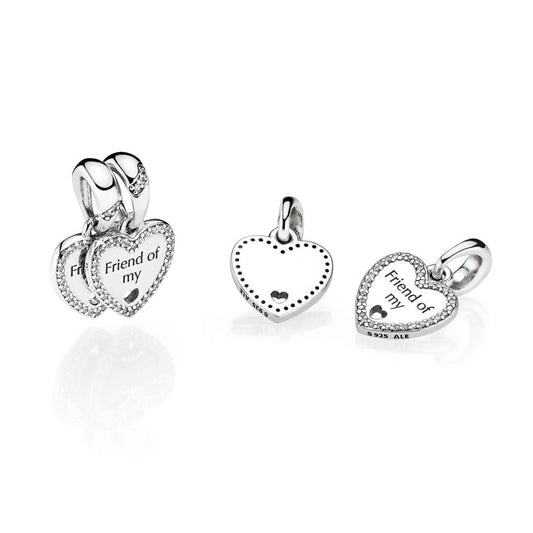 Pandora Heart of Friendship Charm in Silver