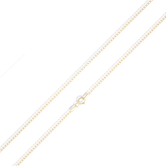 Cadena Oro Amarillo 18K Eslabón Bilbaina Fino 50cm