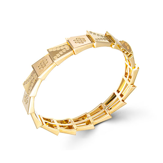 Serpentine DESIGN Gold Bracelet Yellow Gold
