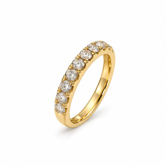 SORTIJA ORO AMARILLO CON BRILLANTES
