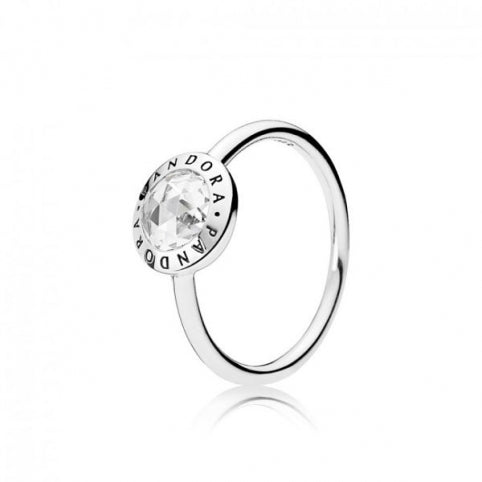Pandora Silver Ring- Logo- Zirconia 191029CZ-56