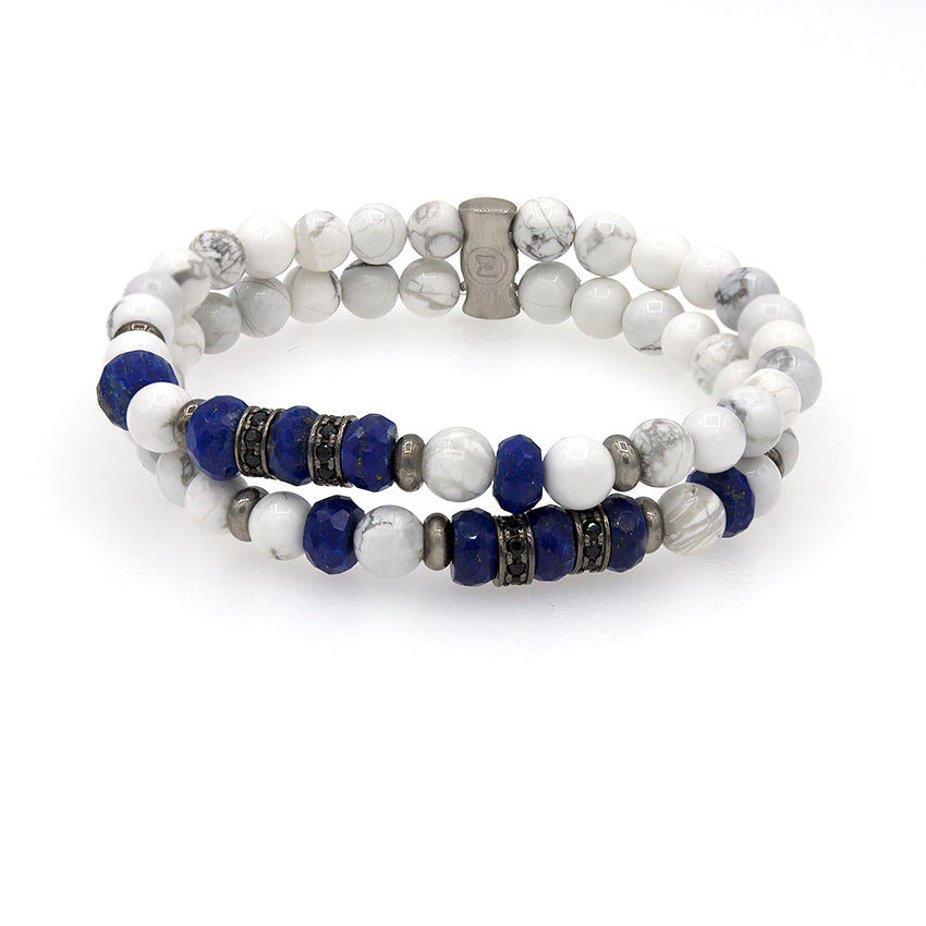 Pulsera Howlita Doble de Marina Garcia - 17.5 cm