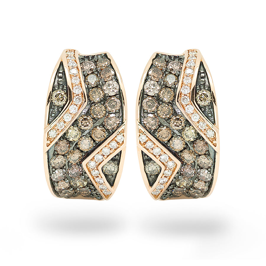 Pendientes Colección Elegancia oro rosa 18K