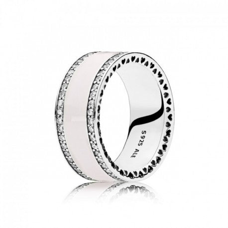 Pink Hearts Band Ring 191024EN40 -56