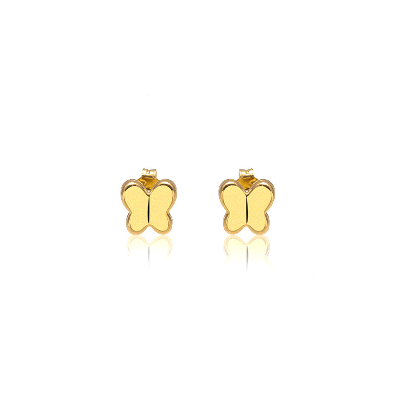 Butterfly Earrings in 18K Yellow Gold