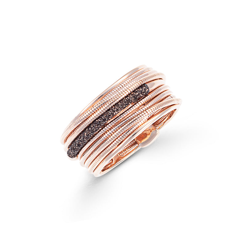 Sortija DNA Rosa Polvo Marron WDNAA106/M