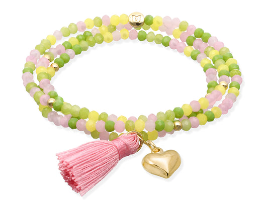 ZEN BRITISH ROSE bracelet with heart