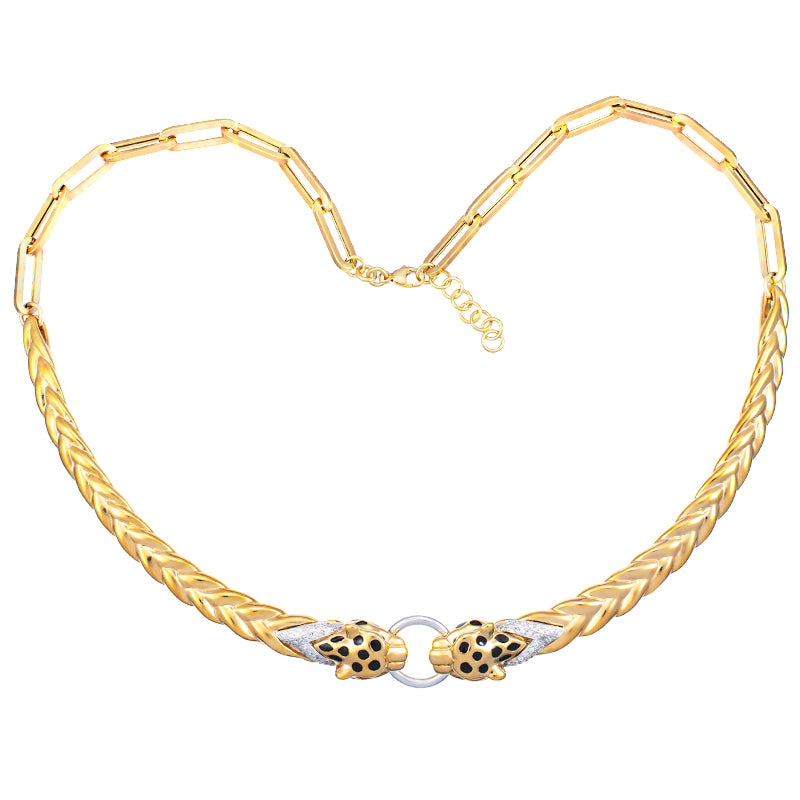 Collar PANTERA en Oro Amarillo 18K