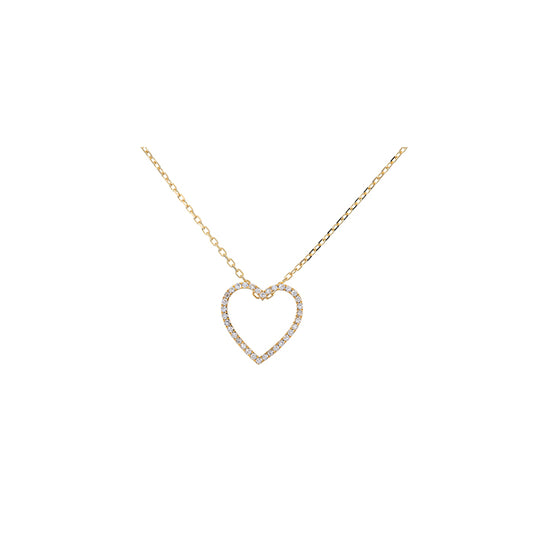 Colgante Corazón Abierto Pequeño Oro Amarillo 18k