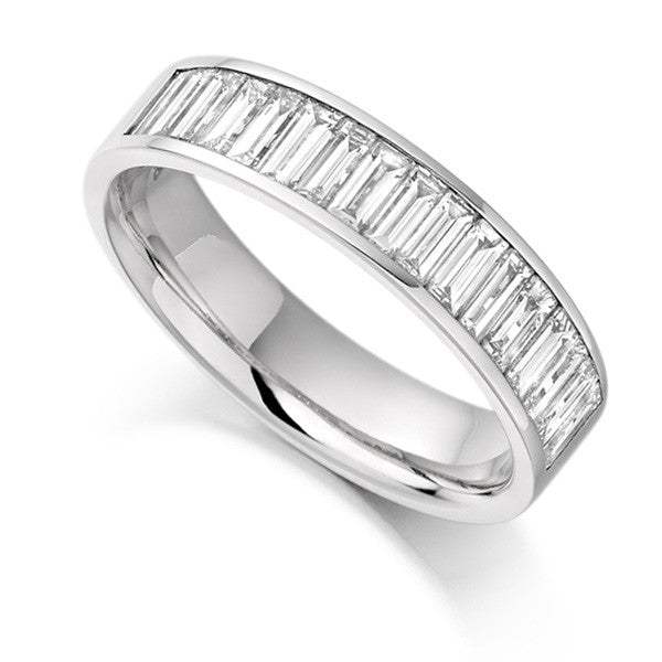 Alianza Diamantes Oro Blanco 18K Baguette 1,00ct