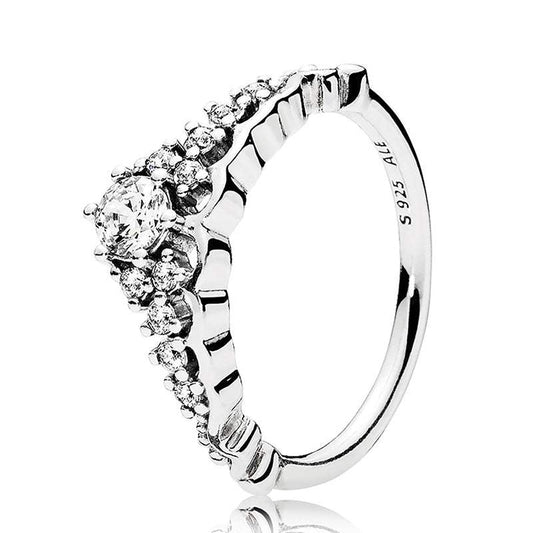 Anillo Pandora Tiara Cuento de Hadas Talla 54