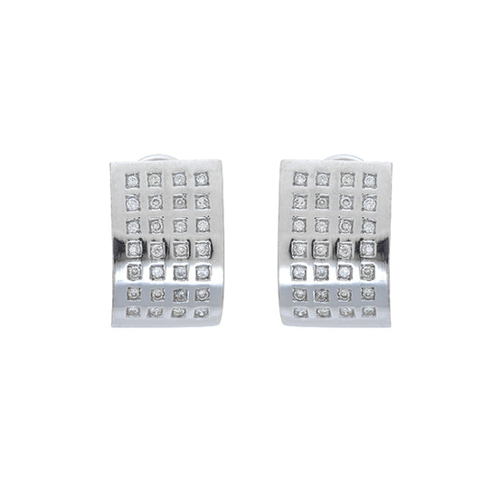 Aros Prisma-pendientes oro blanco 18K y diamantes
