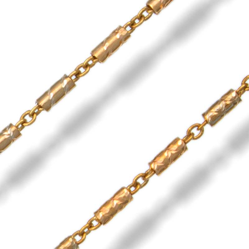 Cadena Corta de Eslabones en Oro de 18K de 40 cm