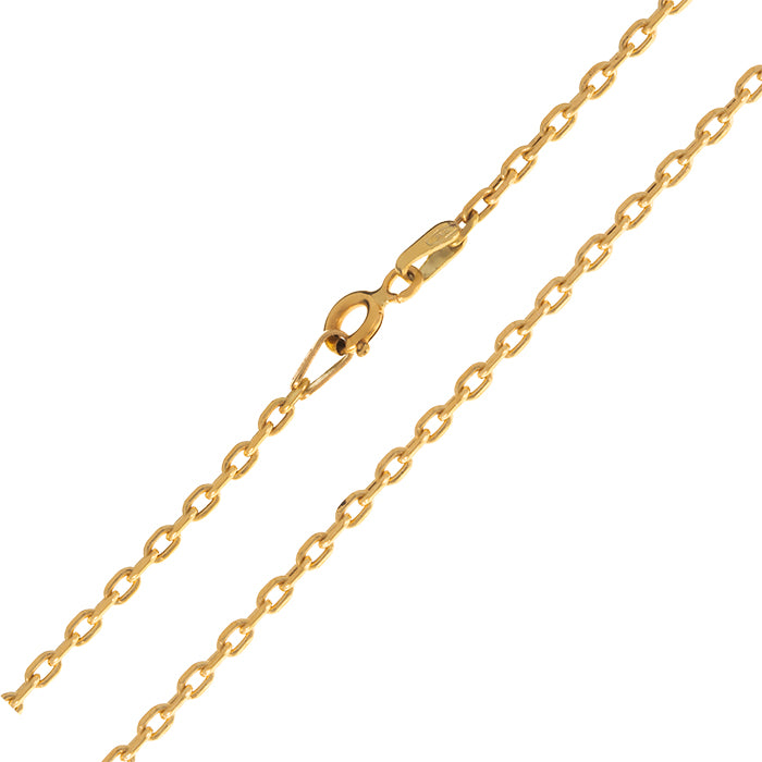 Cadena Forzada en Oro Amarillo 18K –50 cm