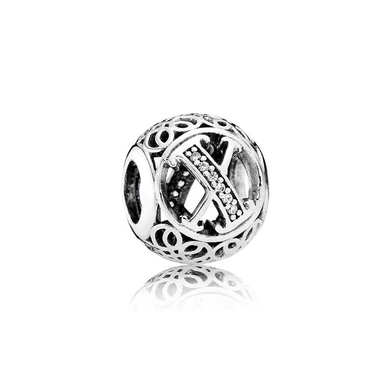 Charm Plata Circonita Letra X - 791868CZ -Pandora