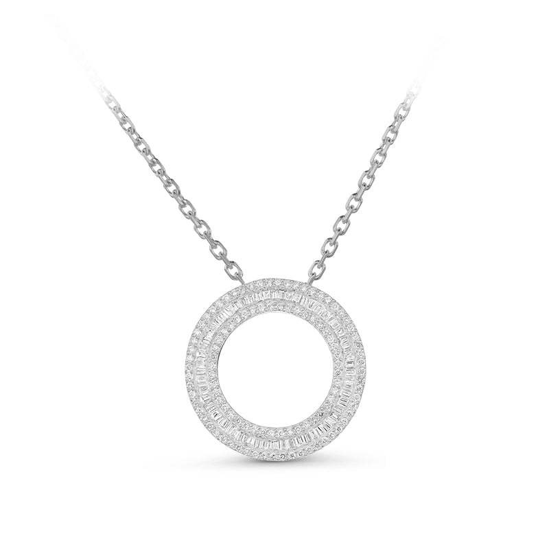 Colgante Círculo de la Vida Diamantes Oro Blanco