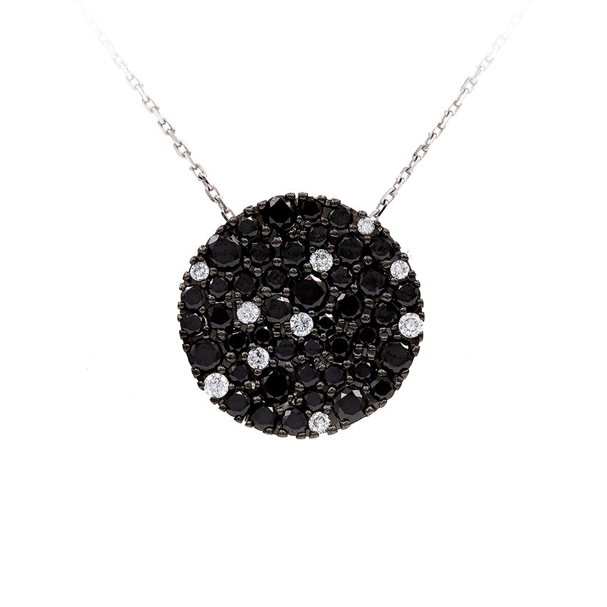 Collar Starry Night en oro blanco con Diamantes