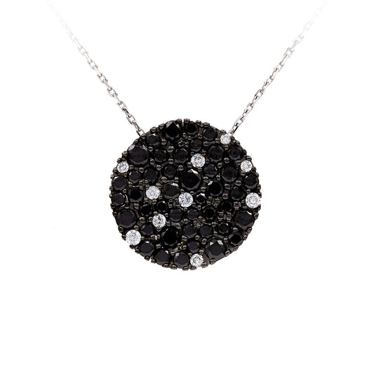 Collar Starry Night en oro blanco con Diamantes
