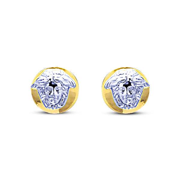 Pendientes Medusa Mini Oro 18k