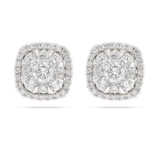 Pendientes de Diamantes Modelo SIMONI en Oro Blanco